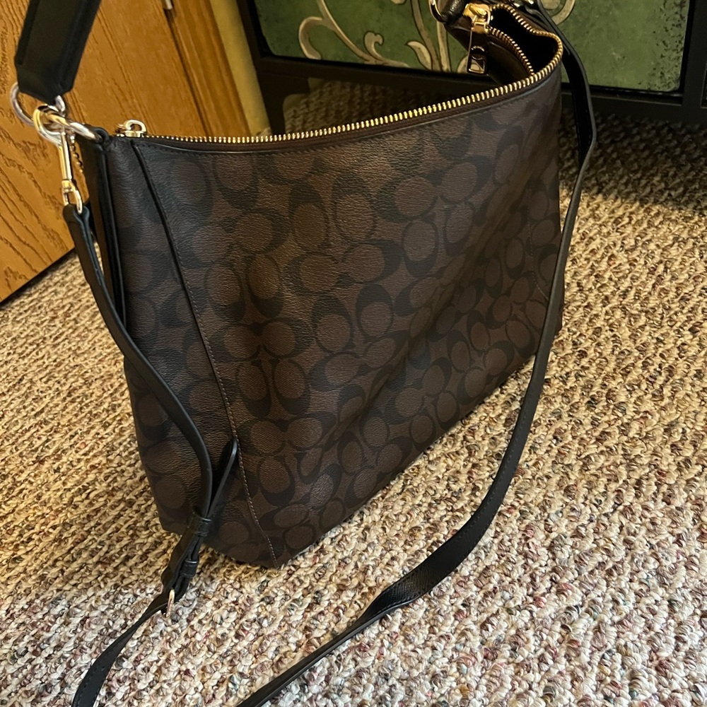 Coach Brown Signature Shoulder Bag